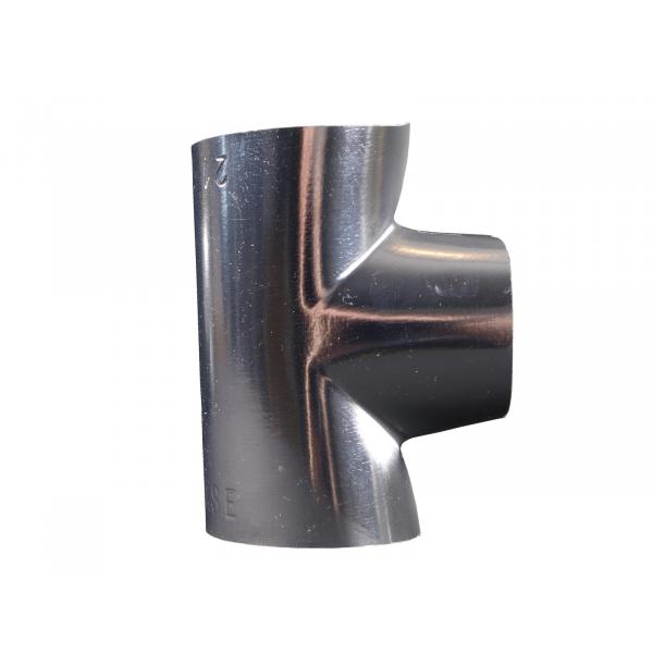 Abbildung EKATEC-Abzweig 90° 82-67 mm, PVC-Verbund in Metalloptik, uv-beständig