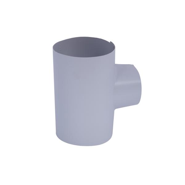 Abbildung PVC-Abzweig 90°, 194x194 mm hellgrau