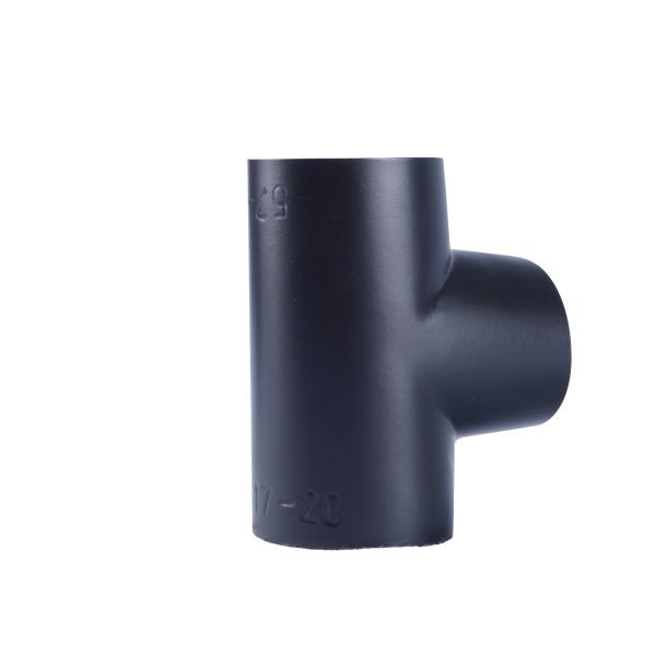 Abbildung PVC-Abzweig 90 ° 67x67 mm, SCHWARZ matt