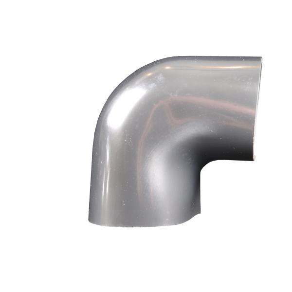 Abbildung EKATEC-Bogen 90° 114x20 mm, PVC-Verbund in Metalloptik, uv-beständig
