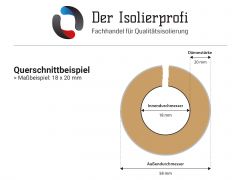Weiteres Bild zu RS800 54x40 mm Rockwool-Rohrisolierung alukaschiert