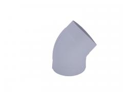 PVC-Bogen 45 ° 27x25 mm f. Iso. 15x30 bis 18x30 mm, hellgrau
