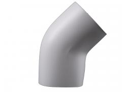 PVC-Bogen 45 ° 42x30 mm  WEISS matt (102 mm)
