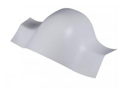 Weiteres Bild zu PVC-Bogen 45 ° 48x40 mm  WEISS matt (128 mm)
