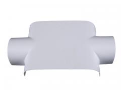 PVC-Abzweig 90 ° 73x73 mm, WEISS matt