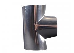 EKATEC-Abzweig 90° 88-88 mm, PVC-Verbund in Metalloptik, uv-beständig