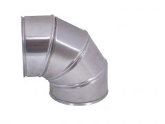 Blechbogen Aluminium swf, vierteilig, 130 mm