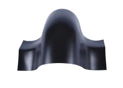 Weiteres Bild zu PVC-Bogen 45 ° 48x50 mm  SCHWARZ matt Durchm. 154 mm