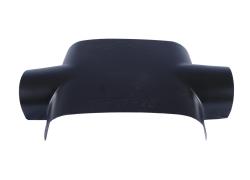 Weiteres Bild zu PVC-Abzweig 90 ° 73x73 mm, SCHWARZ matt
